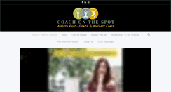 Desktop Screenshot of coachonthespot.com