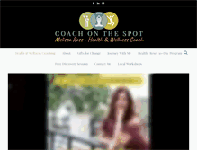 Tablet Screenshot of coachonthespot.com